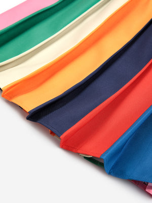 BOBO CHOSES / Bobo Color block pleated skirt
