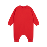 Oversized one suit - firecracker red