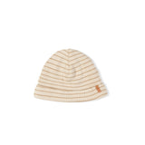 Rib Beanie - biscuit stripe