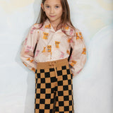 Chess Check knitted trouser
