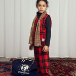 MINI RODINI / Check Fleece Trousers
