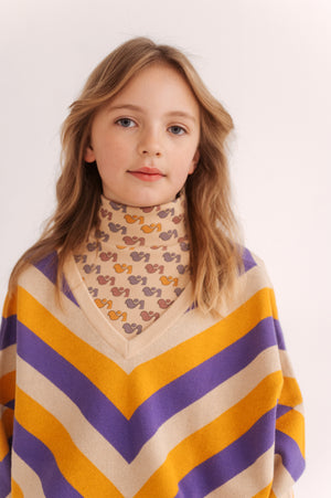 REPOSE / Turtle Neck - all over duck dots LAATSTE; 2jr / 92