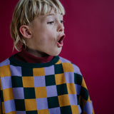 Knit slouchy sweater