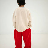 Cozy drop sweater - vintage white