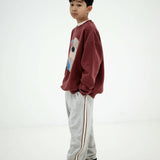 Loose ease pants - light mixed grey
