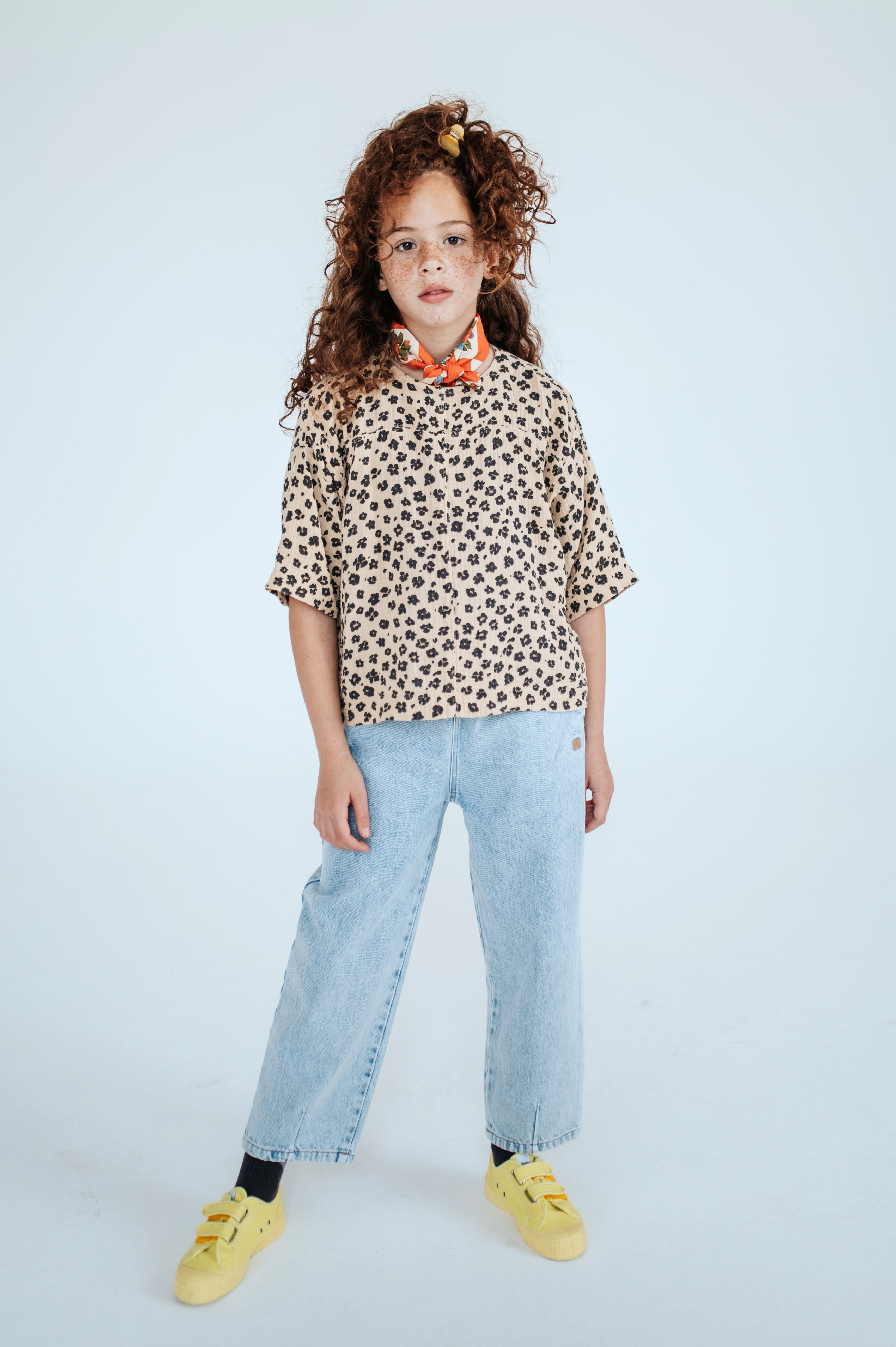 REPOSE / Handsome leopard flower tee LAATSTE; 6jr / 116