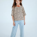 REPOSE / Handsome leopard flower tee LAATSTE; 6jr / 116