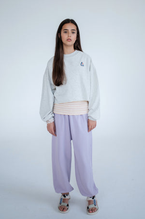 REPOSE / Cropped Heart sweater