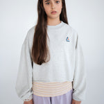 REPOSE / Cropped Heart sweater