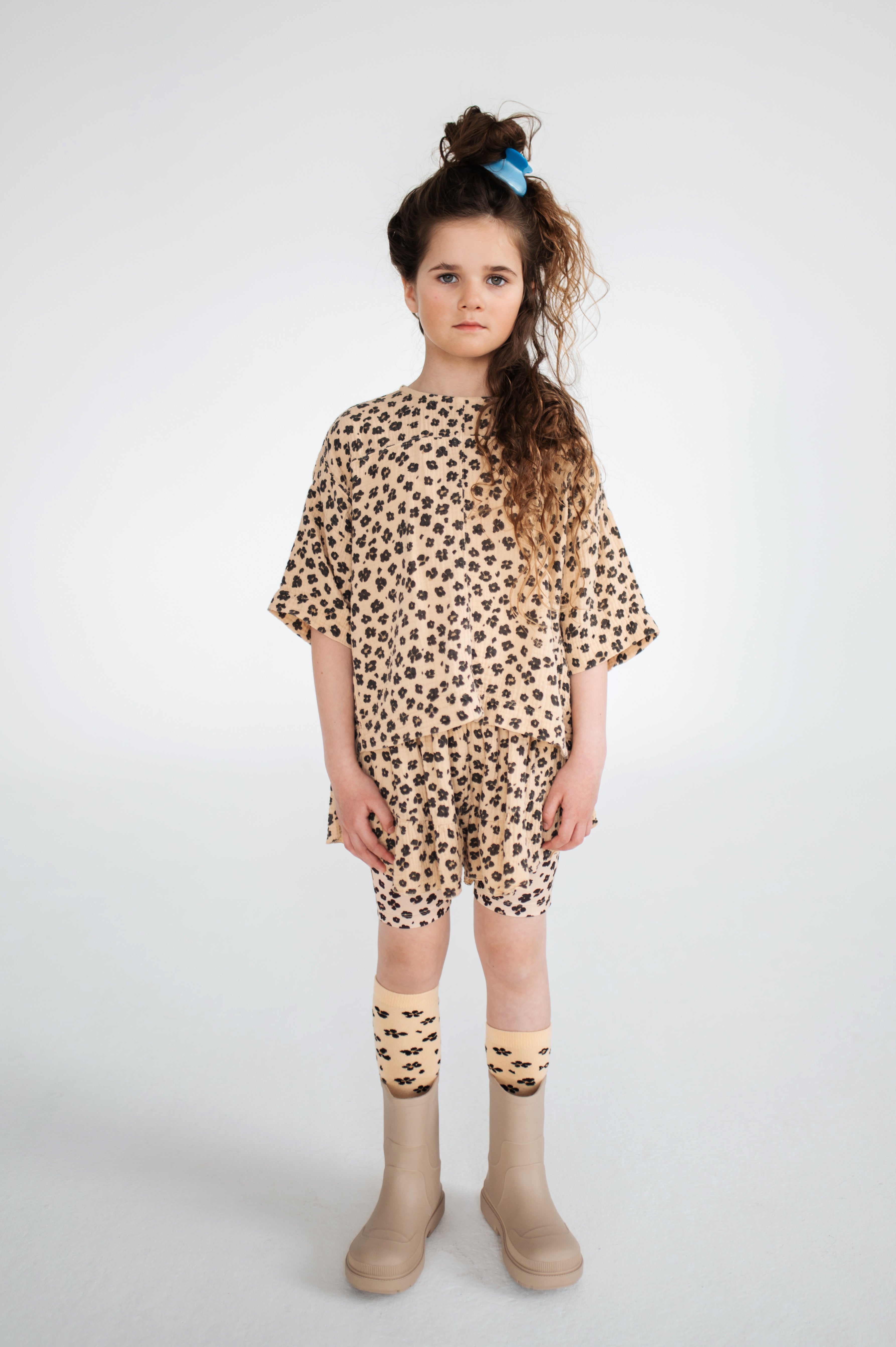 REPOSE / Leopard Flower skirt short LAATSTE; 12jr / 152