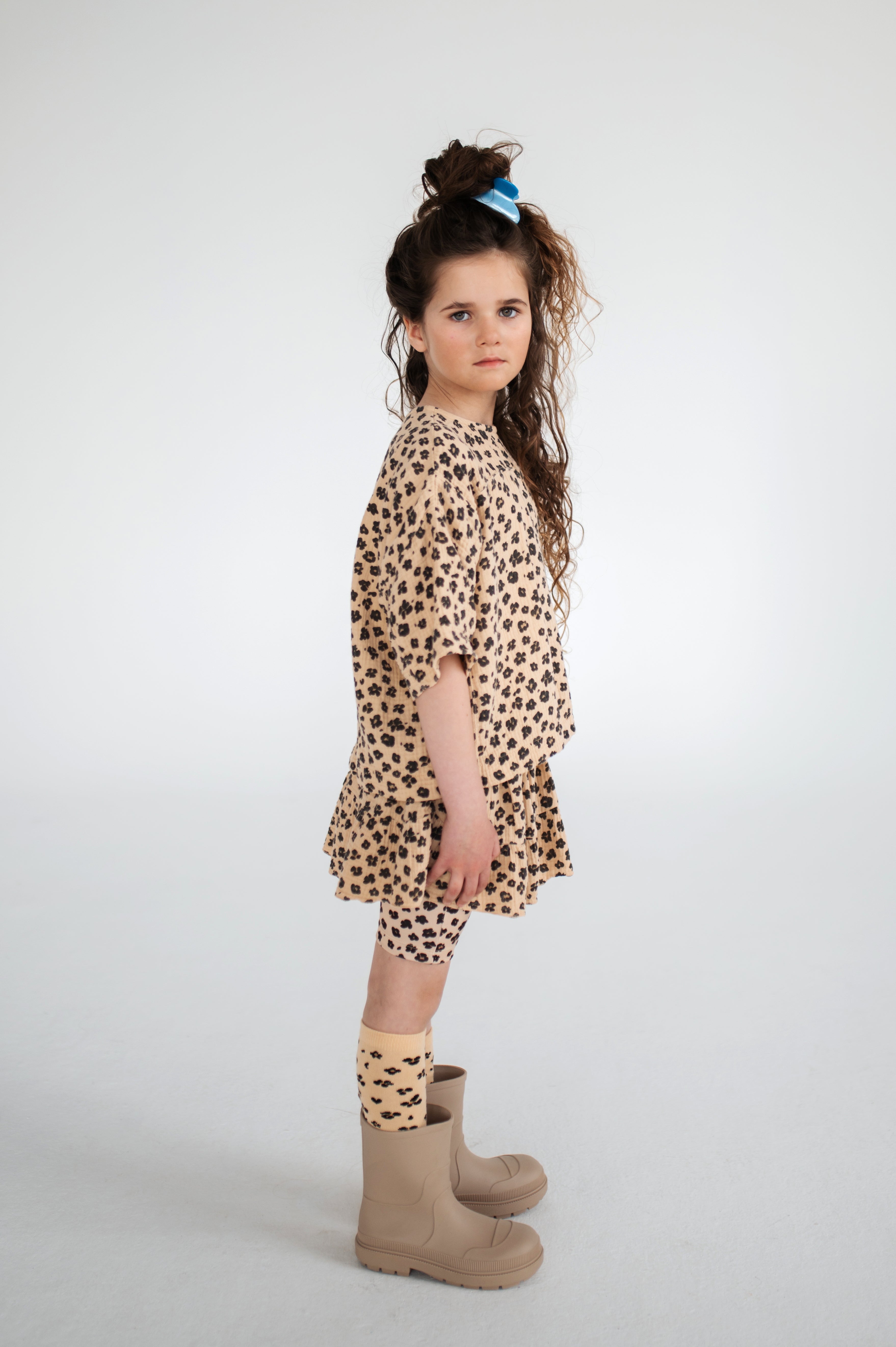 REPOSE / Leopard Flower skirt short LAATSTE; 12jr / 152