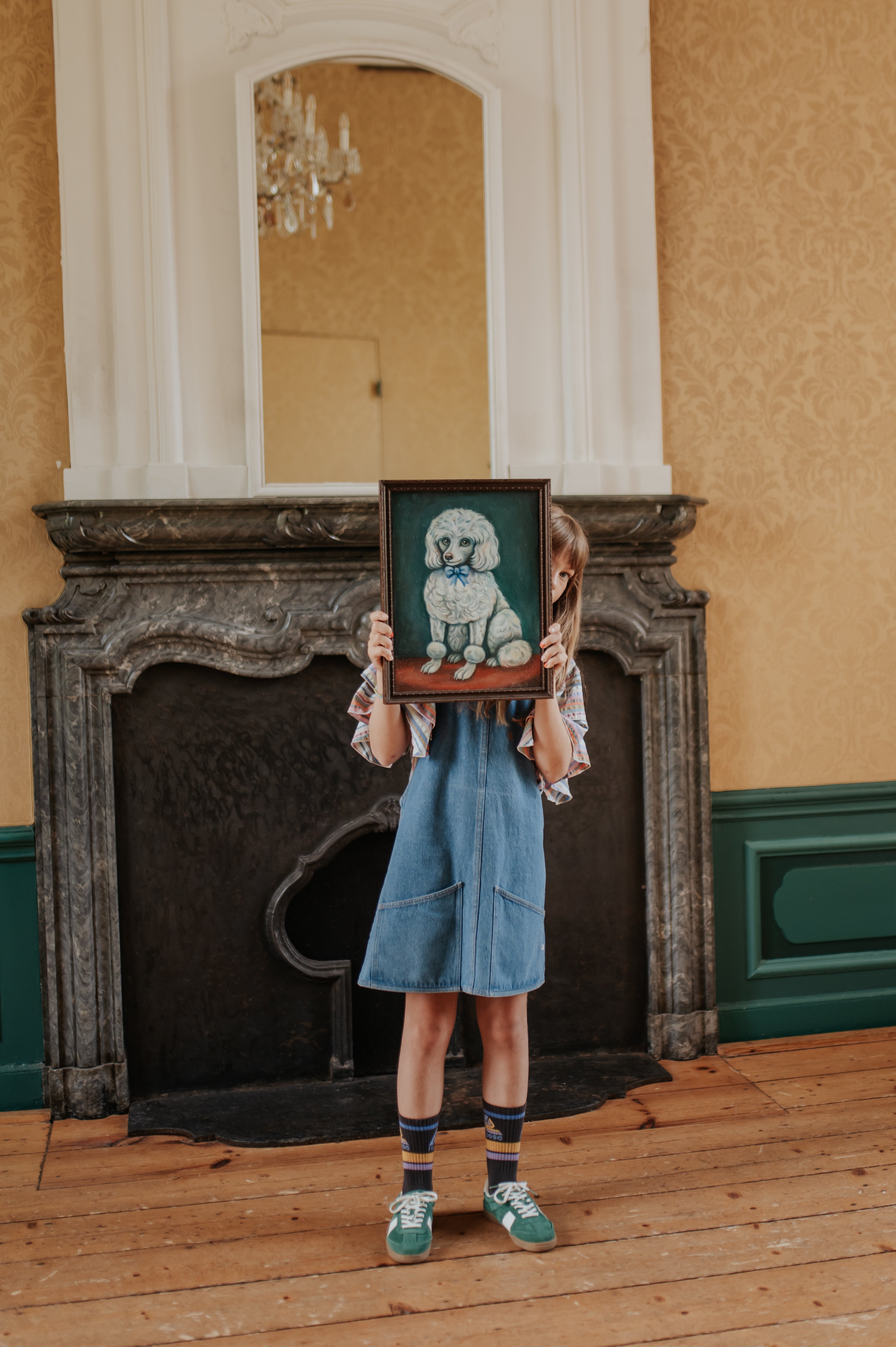 REPOSE / Dungaree dress