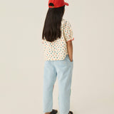 Bicolor Patches Denim Trousers