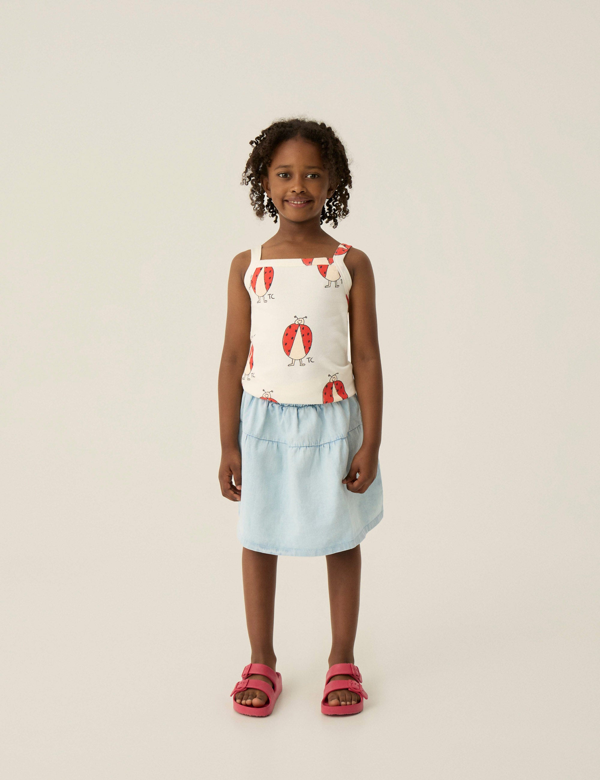 Light Blue Denim Skirt