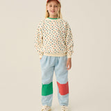 Bicolor Patches Denim Trousers