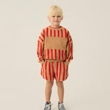 Red Striped Shorts
