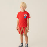 Red Striped Shorts