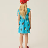 Ladybug Allover Blue Dress