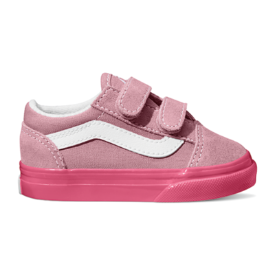 VANS / Old Skool V, Glossy Sidewall Pink, BABY