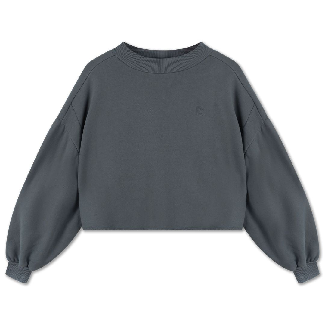 REPOSE / Crop heart sweater
