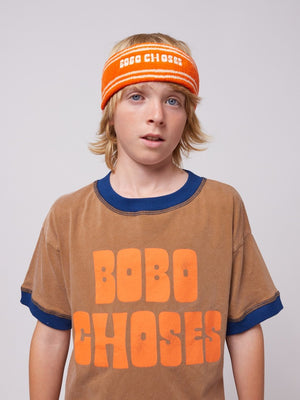 BOBO CHOSES / orange terry towel headband