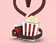 MTM-GIFTS / Sleutelhanger popcorn
