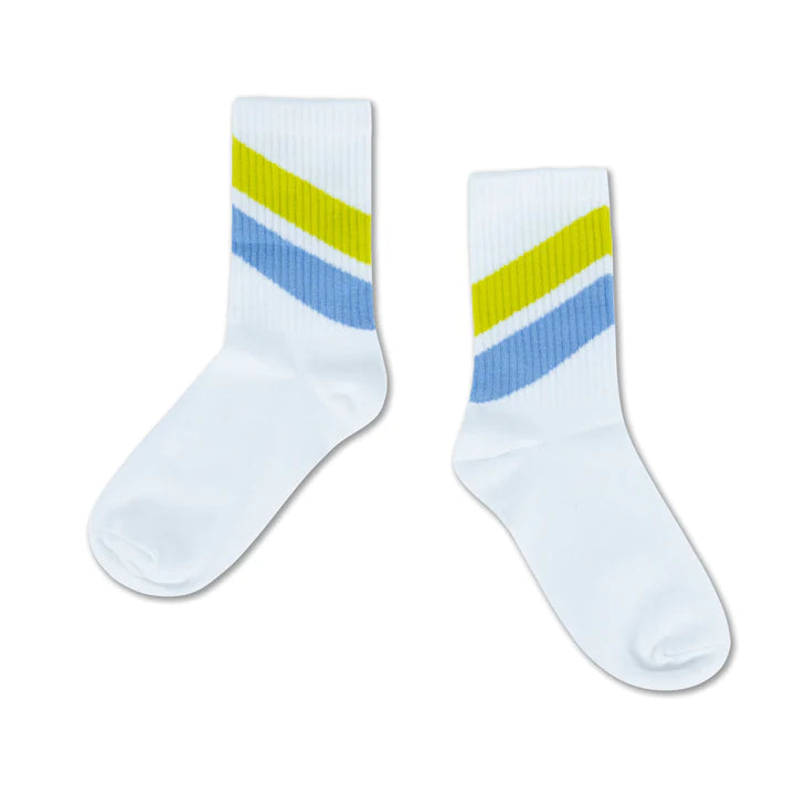 REPOSE / Sporty socks, diagonal stripe
