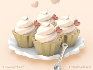 MTM-GIFTS / Sleutelhanger cupcake