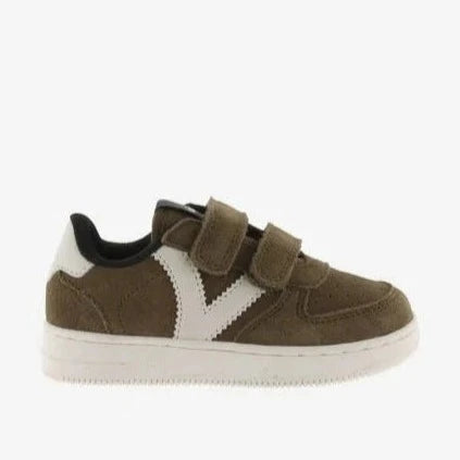 VICTORIA / Tiempo split leather trainers