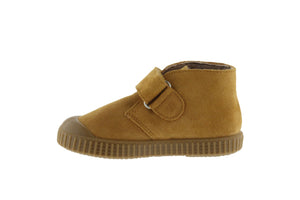 VICTORIA SHOES / Split leather safari plimsoll with straps