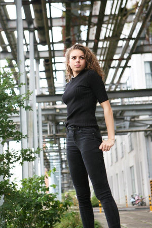 GRUNT / Skinny zwarte meidenjeans
