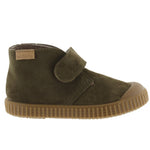 VICTORIA SHOES / Split leather safari plimsoll with staps