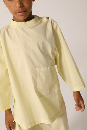 RAQUETTE / Summer poplin graphic longsleeve