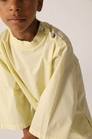 RAQUETTE / Summer poplin graphic longsleeve