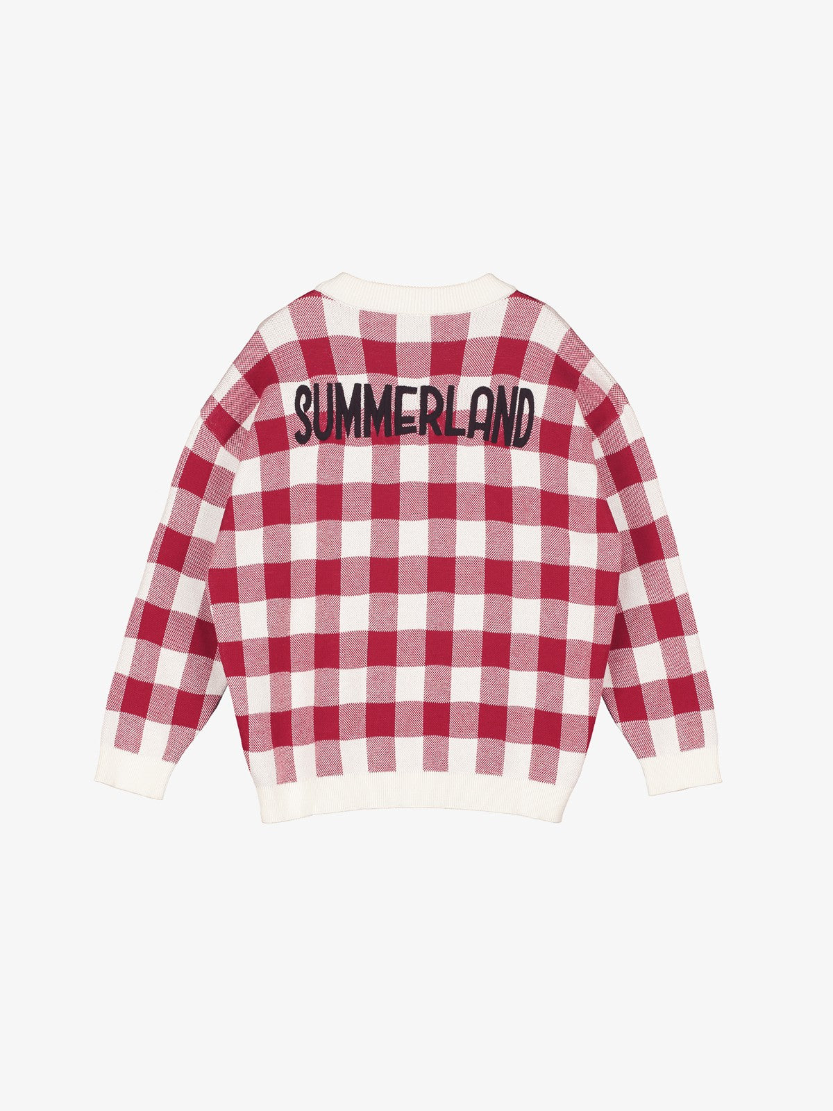 YPORQUE / Gingham slouch cardigan