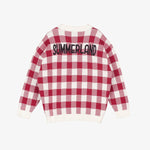 YPORQUE / Gingham slouch cardigan