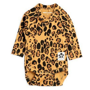 MINI RODINI / Basic leopard wrap body, BABY