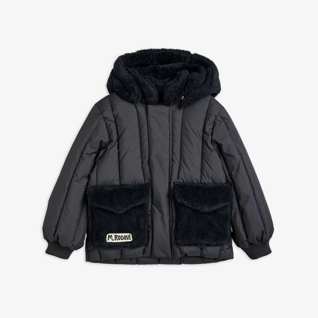 MINI RODINI / Faux fur puffer jacket