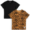 MINI RODINI / Basic Leopard tee - 2pack