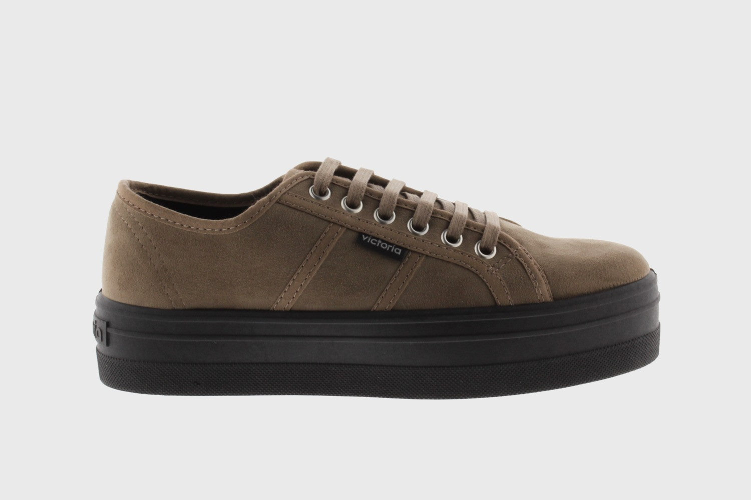VICTORIA SHOES / Barcelona suede platform trainer