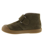 VICTORIA SHOES / Split leather safari plimsoll with staps