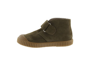 VICTORIA SHOES / Split leather safari plimsoll with staps